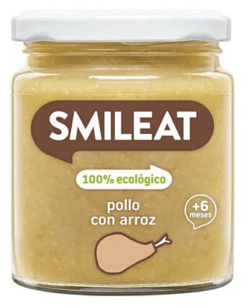 Smileat příkrm kuře s rýží a zeleninou s extra panenským olivovým olejem, 6M+, BIO, 230 g Obrázek