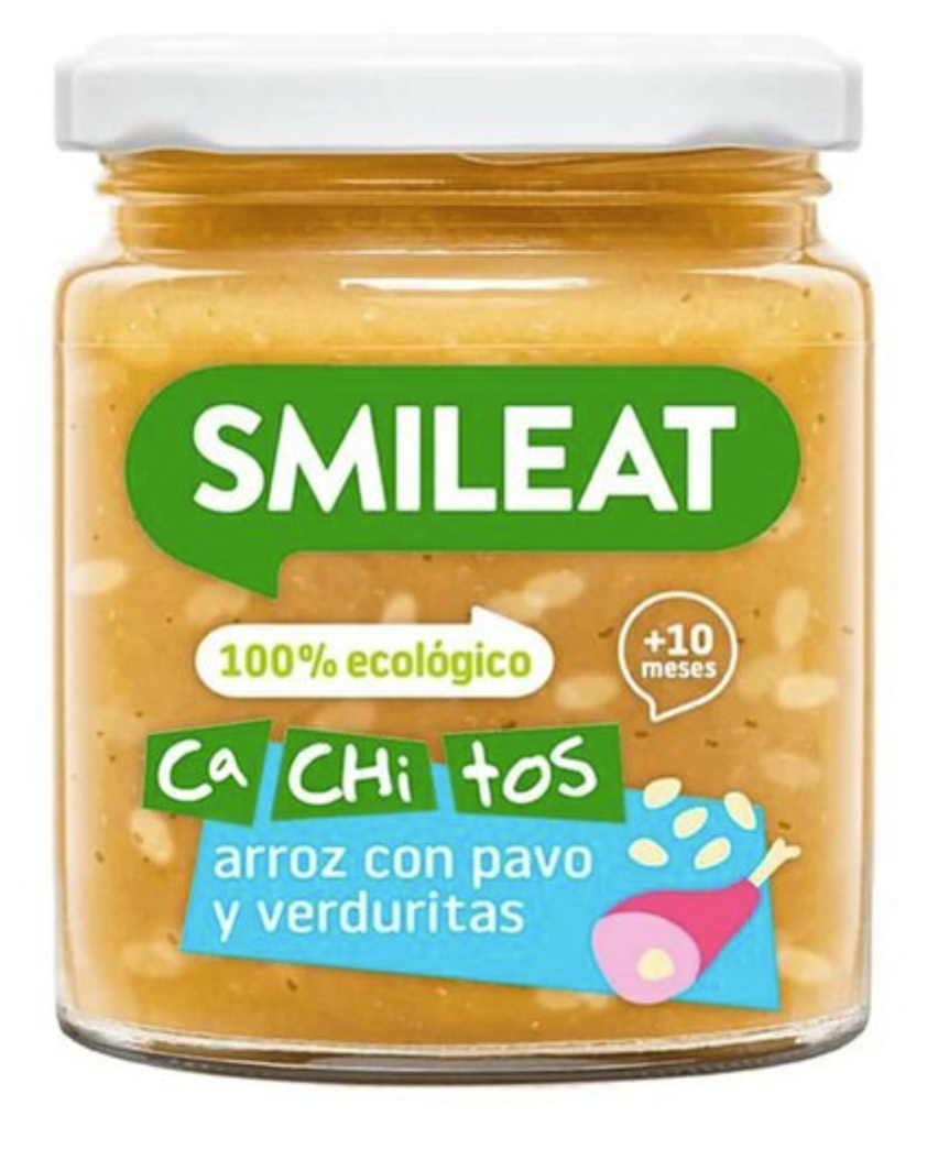 Smileat příkrm krůta s rýží a zeleninou s extra panenským olivovým olejem, 10M+, BIO, 230 g Obrázek