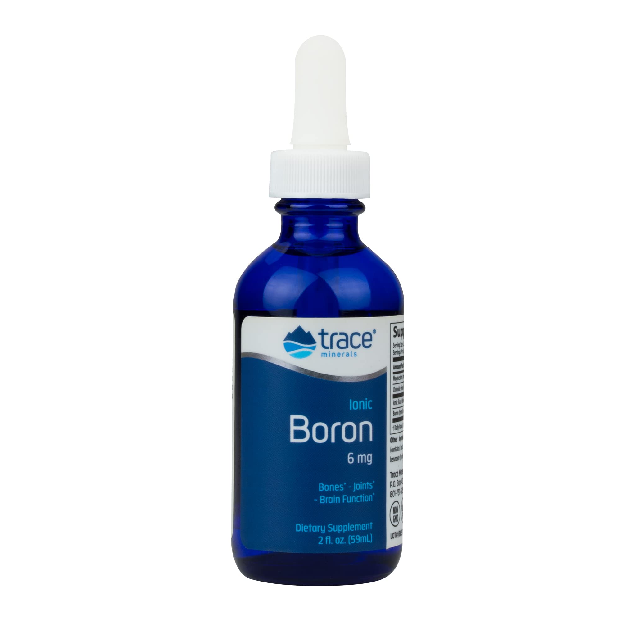 Trace Minerals Ionic Boron (bor v iontové formě), 6 mg, 59 ml Obrázek