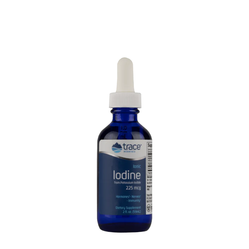 Trace Minerals Ionic Iodine, Ionizovaný jód, 225 mcg, 59 ml Obrázek