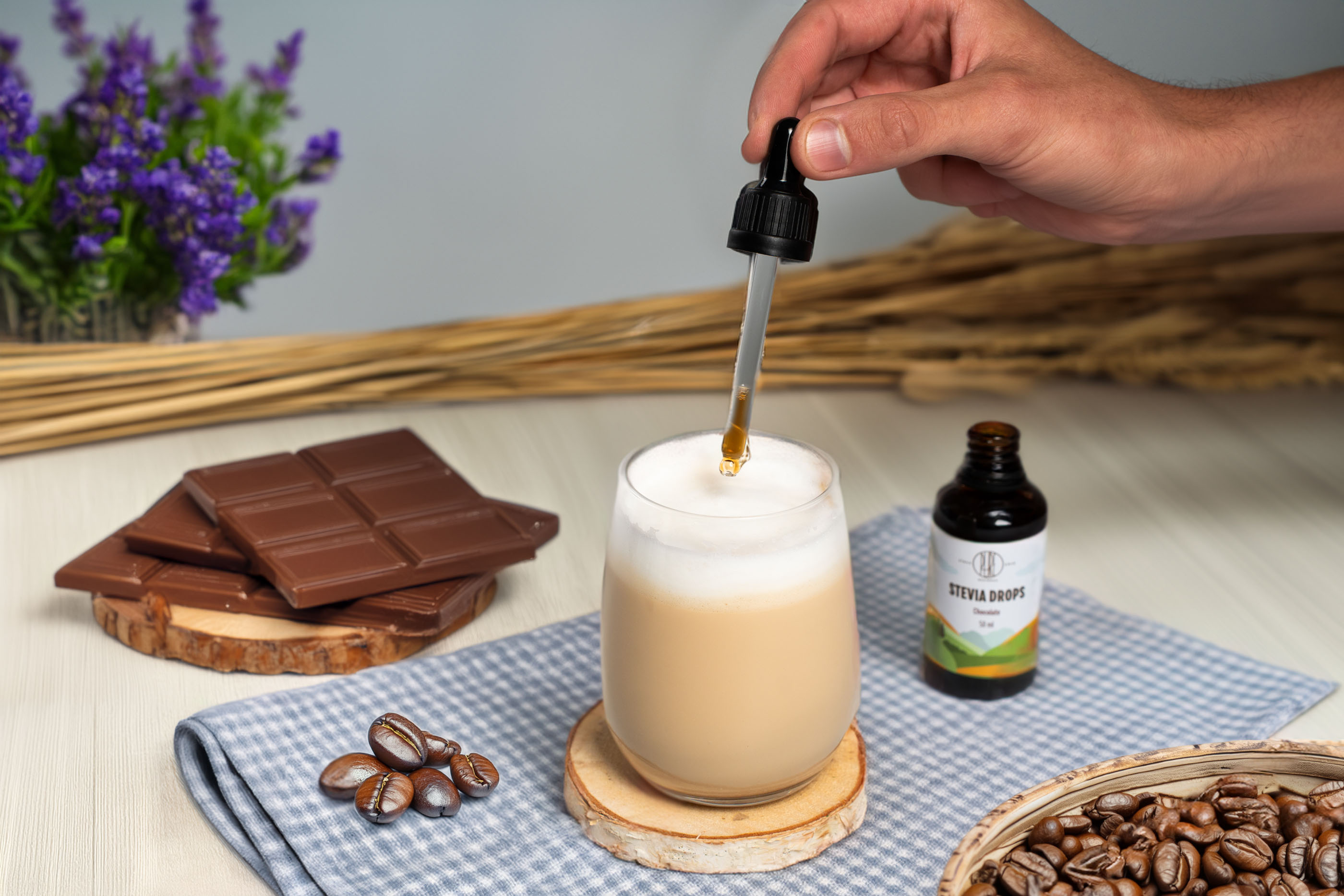 BrainMax Pure Stevia drops, Stévie kapky, různé druhy, 50 ml Příchuť: Máta Obrázek
