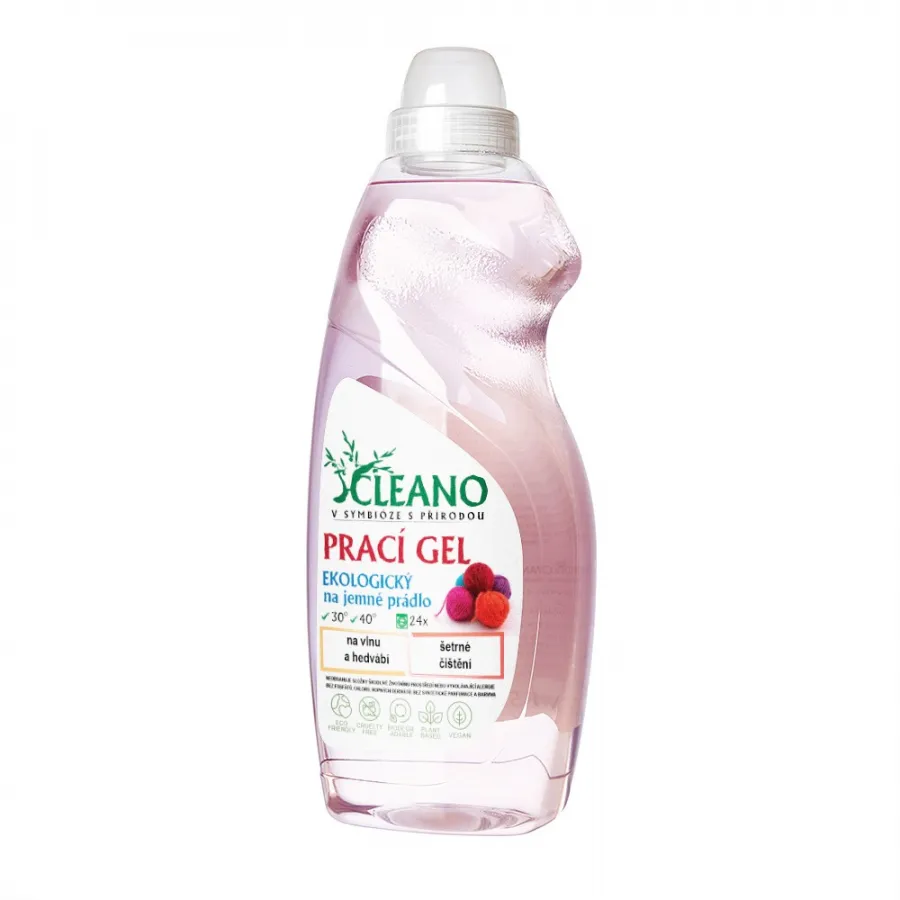 Cleano Prací Gel, Ekologický, na jemné prádlo, 1,5 L Obrázek