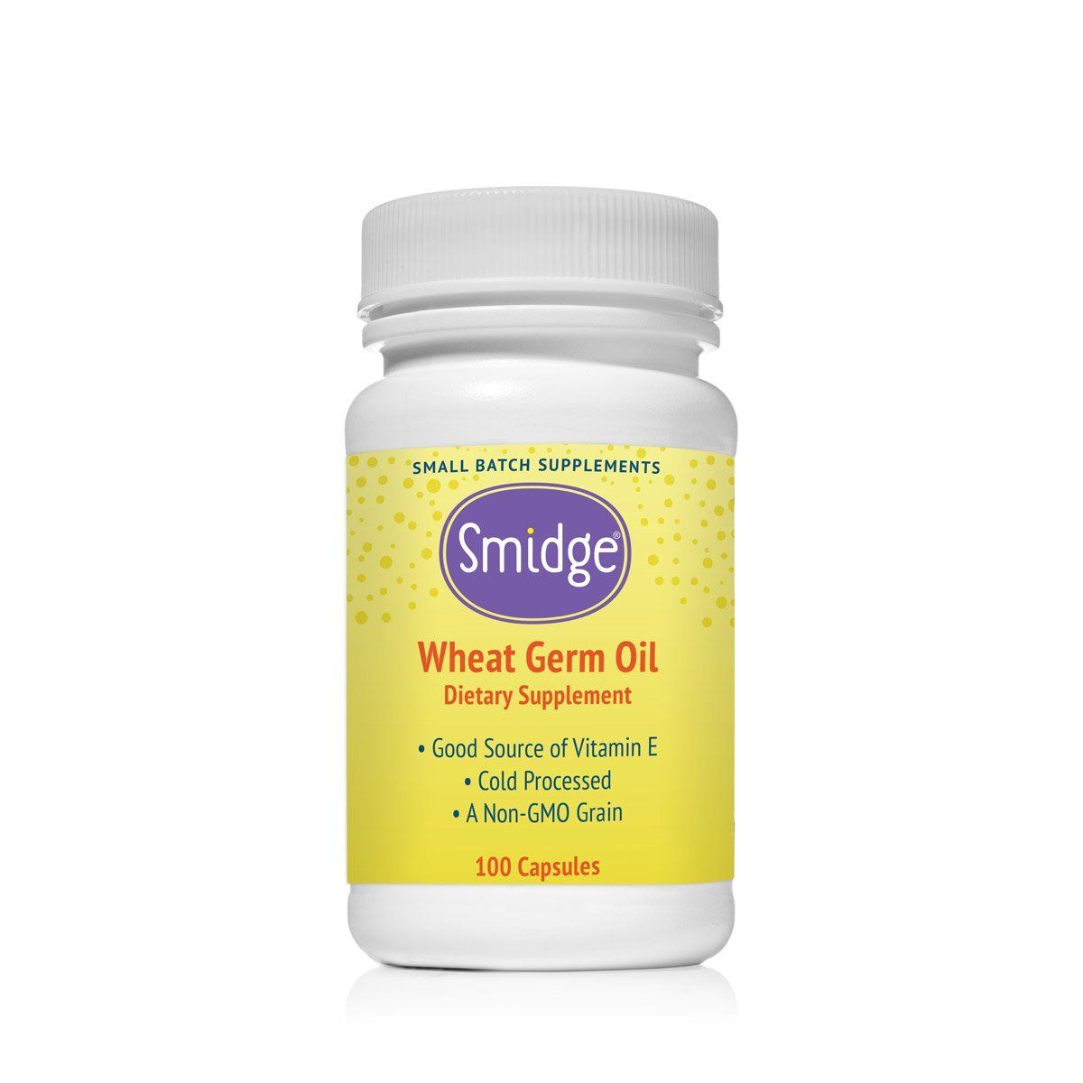 Smidge Wheat Germ Oil, olej z pšeničných klíčků, 100 rostlinných kapslí Obrázek