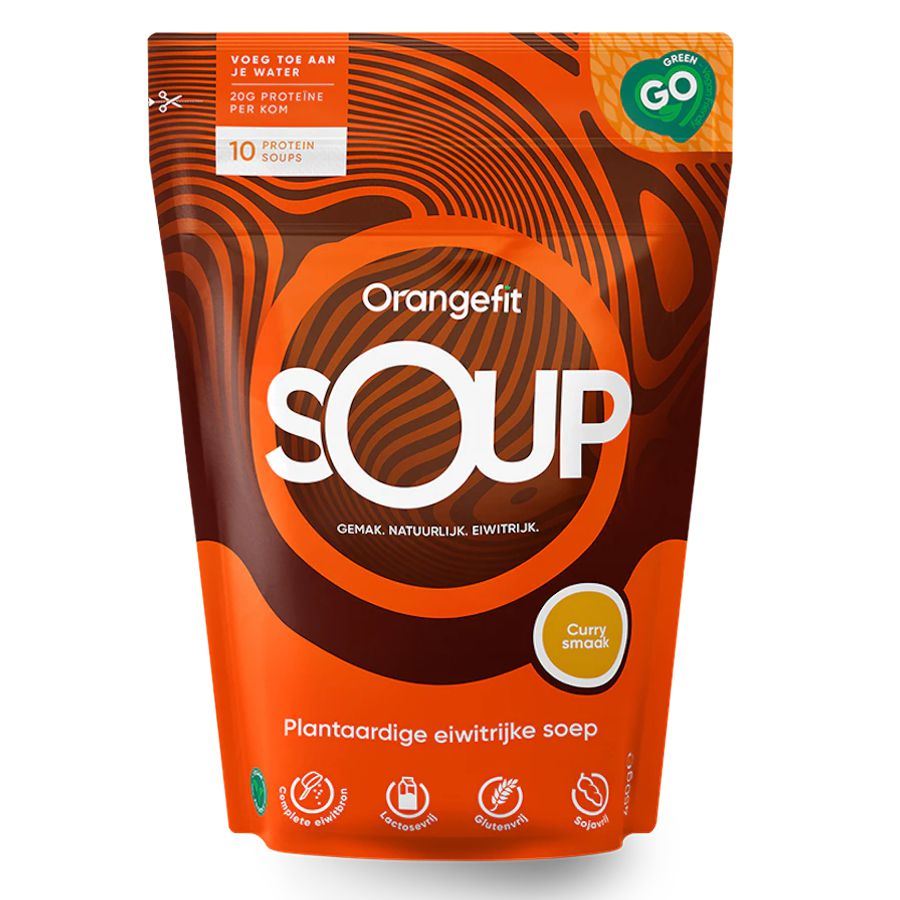 Orangefit Soup, proteinová polévka, curry, 450 g Obrázek