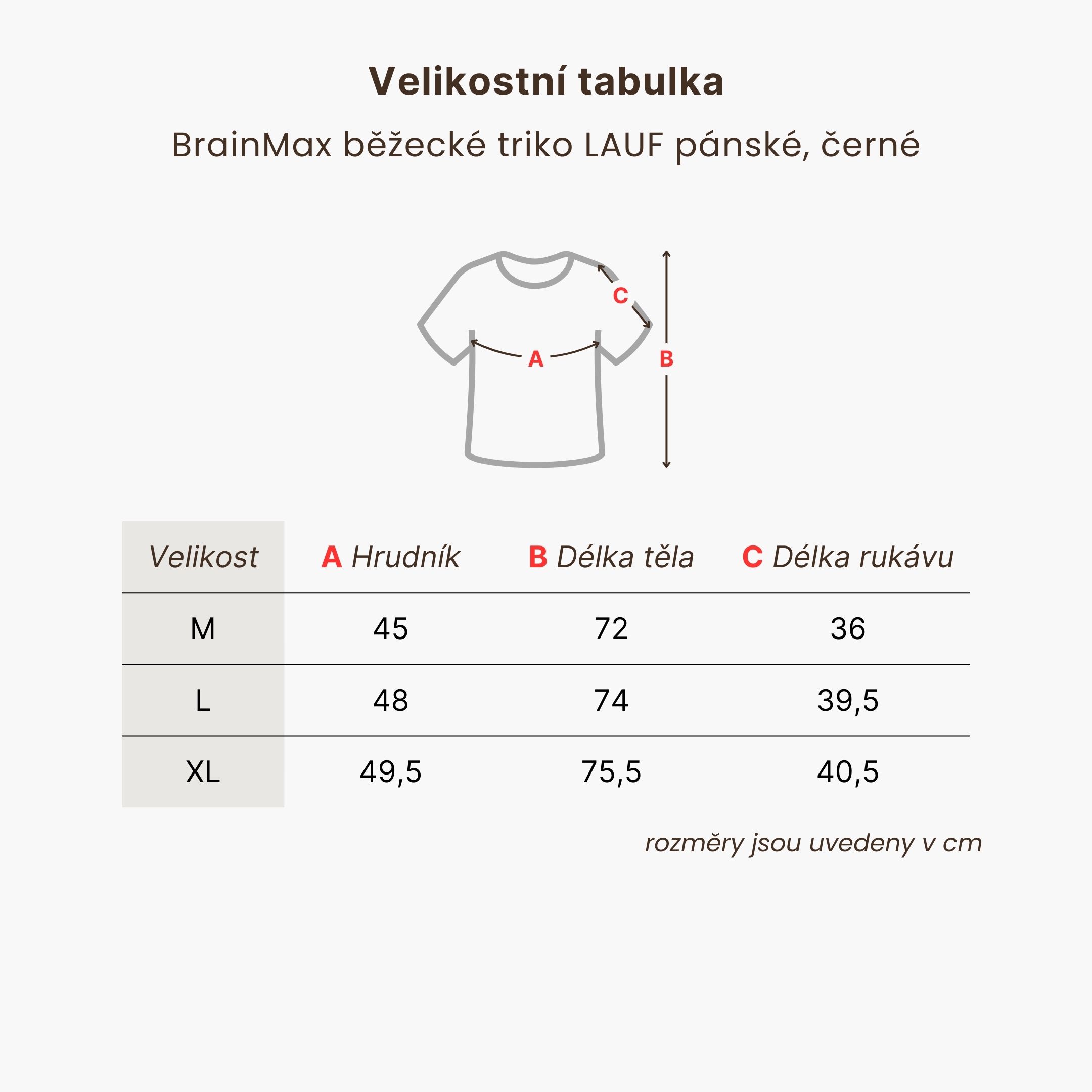 Běžecké triko BrainMax LAUF pánské, černé Velikost: L Obrázek
