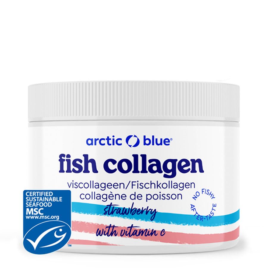 Arctic Blue Fish Collagen Strawberry - Mořský kolagen s vitamínem C jahoda 150 g  Obrázek