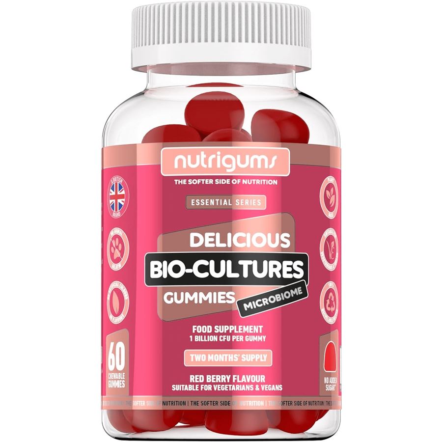 Nutrigums Bio-Cultures Microbiome, probiotika, 60 želé bonbónů Obrázek