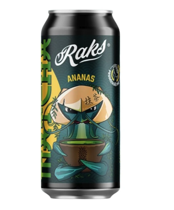 Raks - Matcha ananas, 500 ml Obrázek