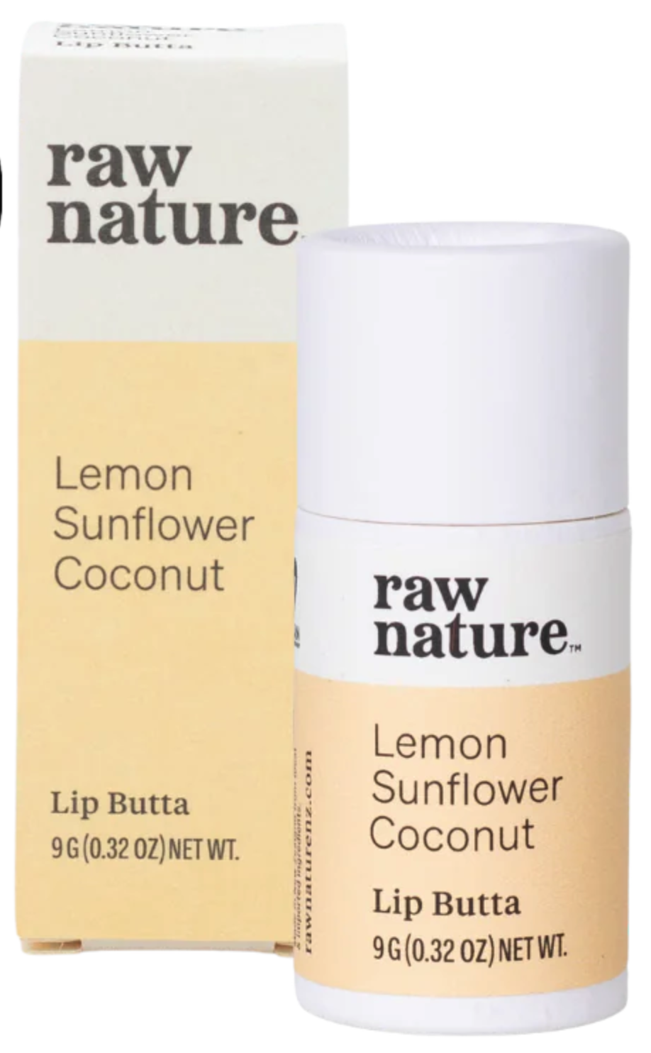 Raw Nature Raw Nature, Natural Lip Balm, Přírodní balzám na rty, Citrón, 9 g Obrázek