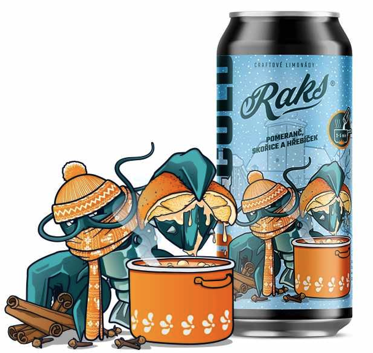 Raks - Pomeranč, skořice a hřebíček, 500 ml Obrázek