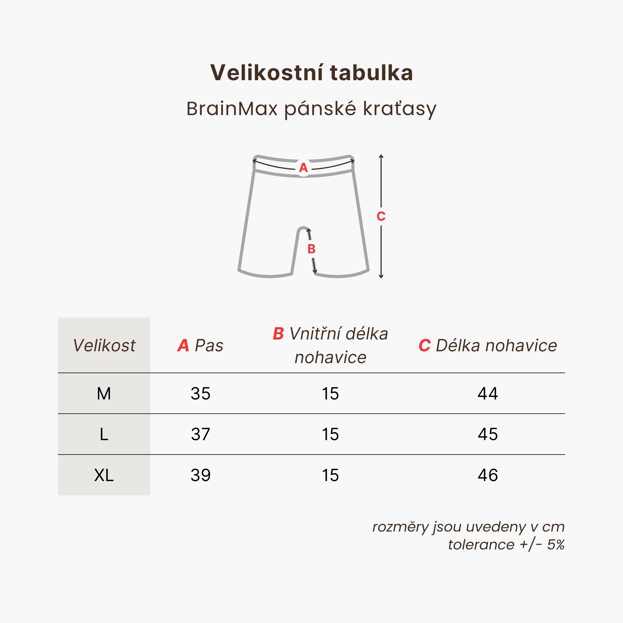 BrainMax pánské kraťasy, vínové Velikost: M Obrázek