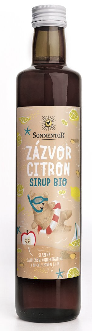 Sonnentor Zázvor Citron sirup BIO 500 ml Obrázek