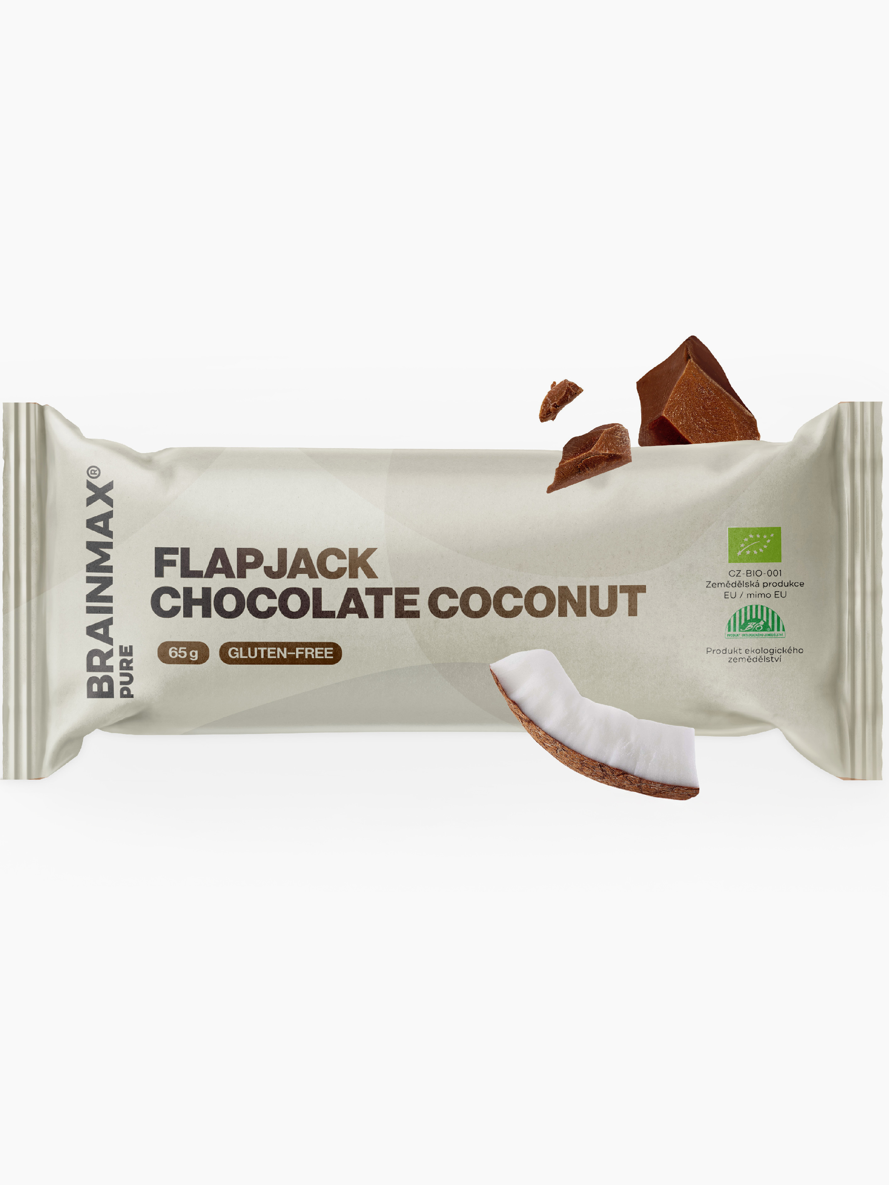 BrainMax Pure Flapjack, ChocoCoco, BIO, 65 g Obrázek