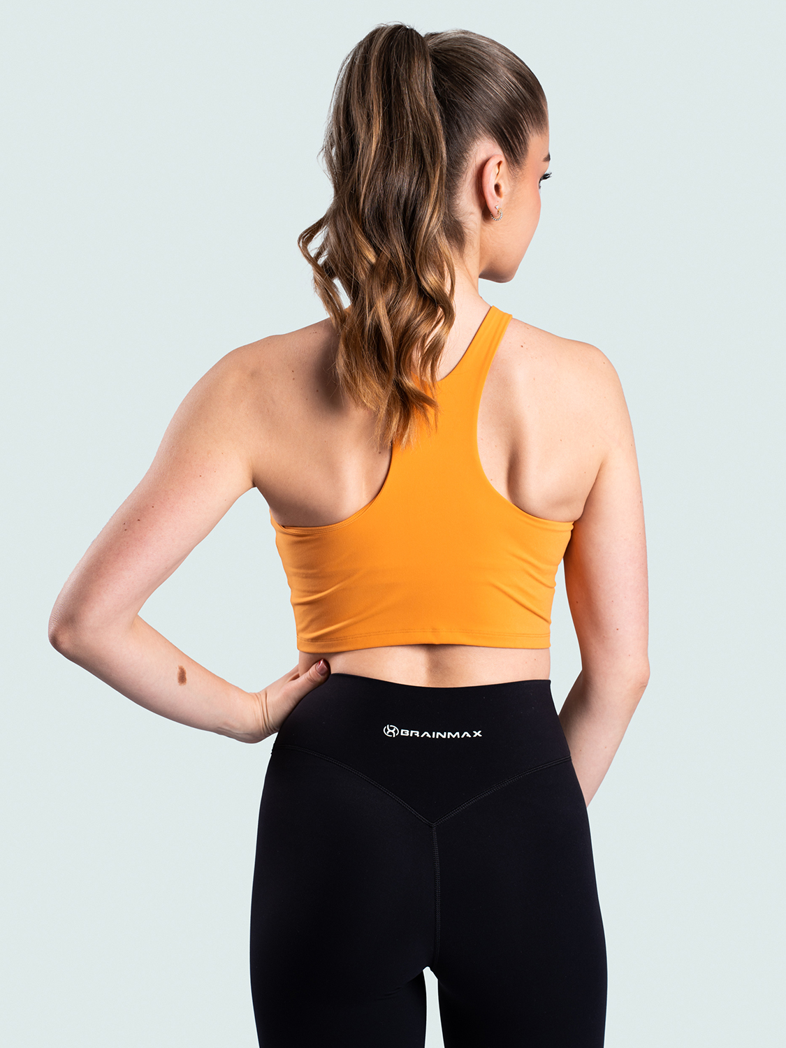 BrainMax dámský sportovní crop top, oranžový Velikost: L Obrázek