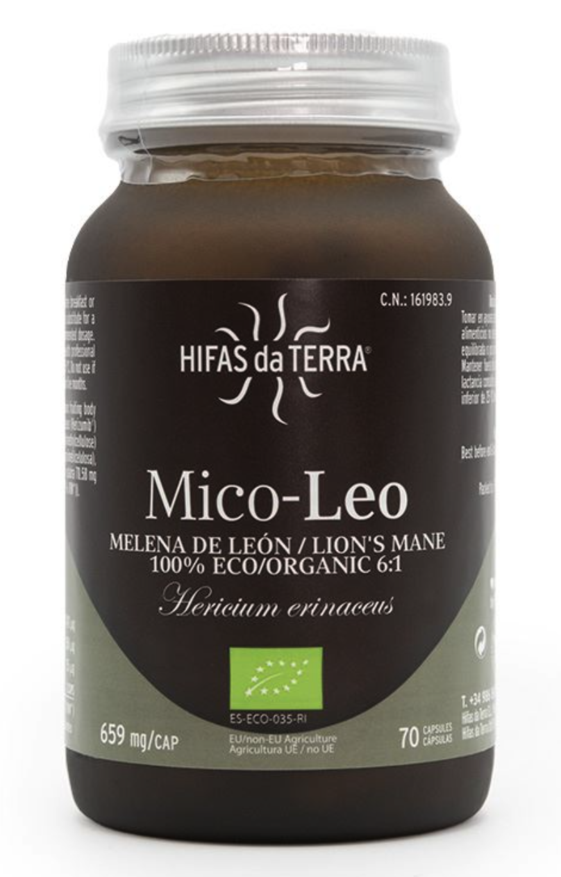 Hifas da Terra Mico-Leo, Lion's Mane, extrakt, BIO, 70 kapslí Obrázek