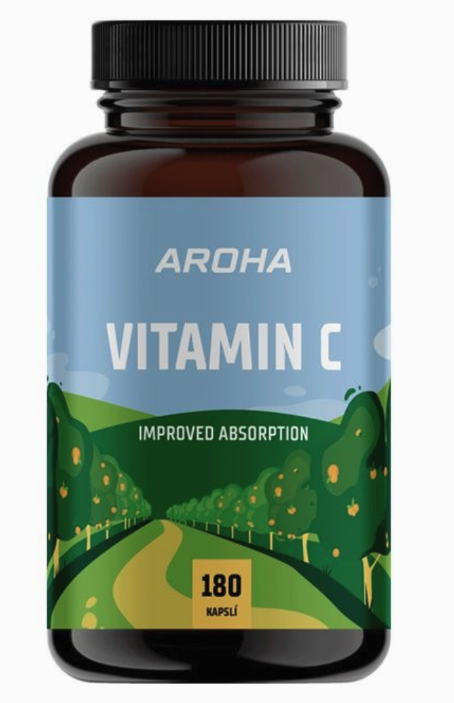 Aroha Vitamin C, 180 kapslí Obrázek