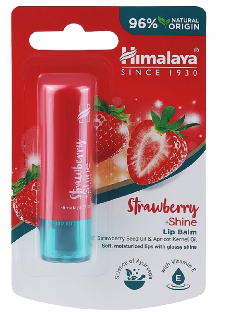 Himalaya Herbals Himalaya Jahodový balzám na rty s leskem, 4,5 g Obrázek