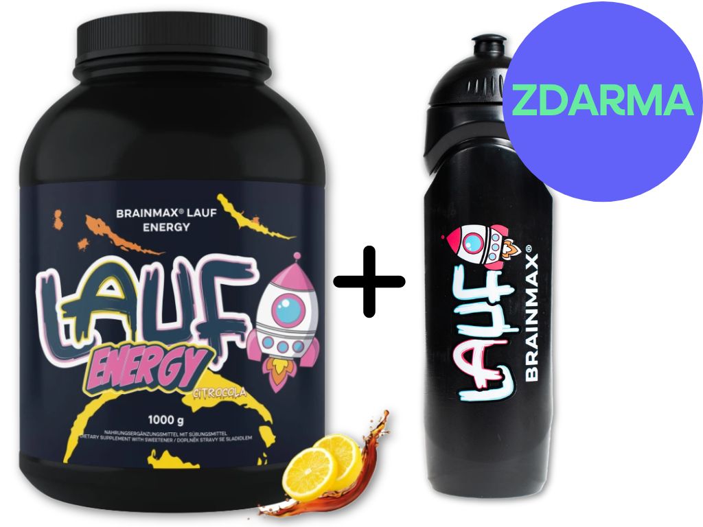 BrainMax LAUF® Energy, Citrokola, 1000 g + dárek!