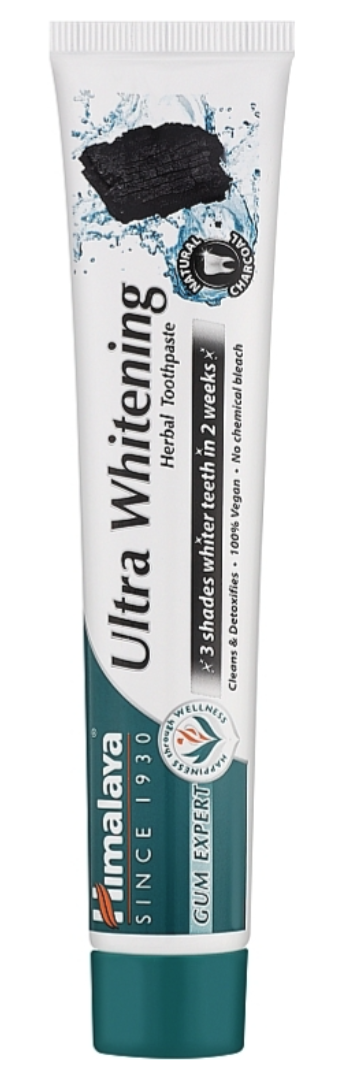 Himalaya Herbals Himalaya Rumalaya, Ultra wybielająca pasta do zębów z węglem aktywnym, 75 ml
