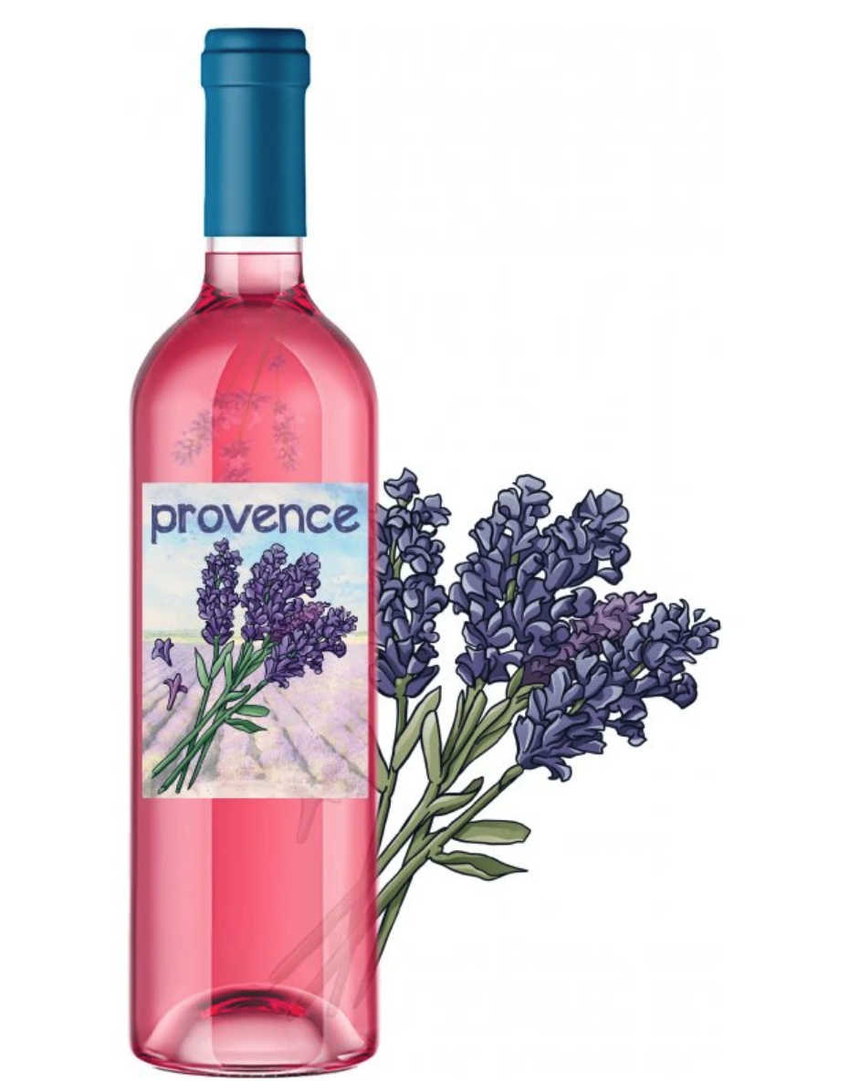 Rybízák Provence, levandulové víno ve skle, 0,75 l Obrázek
