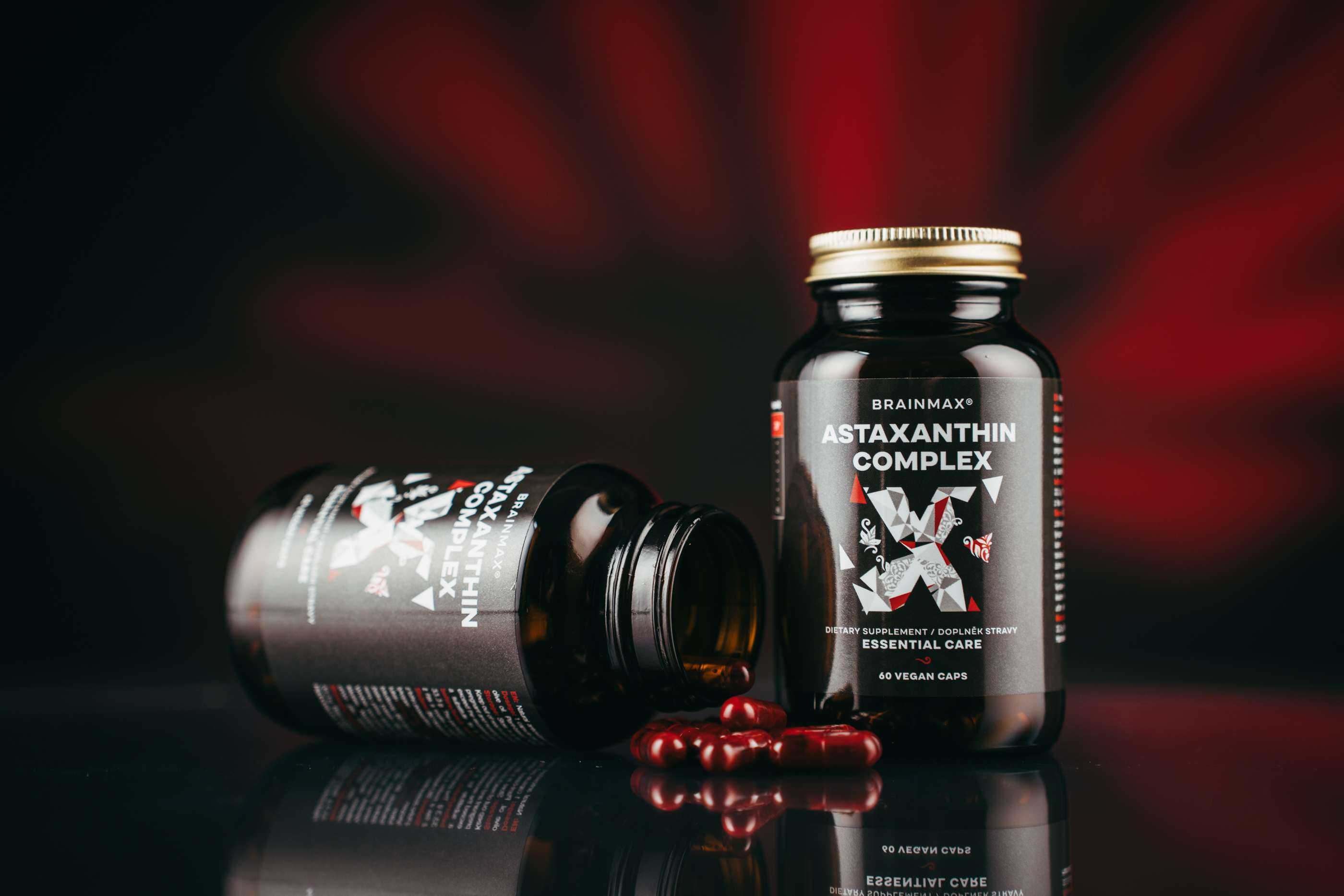 BrainMax Astaxanthin Complex, 60 rostlinných kapslí Obrázek