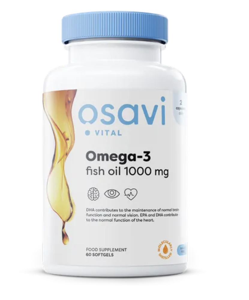 Osavi Omega-3 olej rybi, olej rybi, 1000 mg, 60 kapsułek miękkich