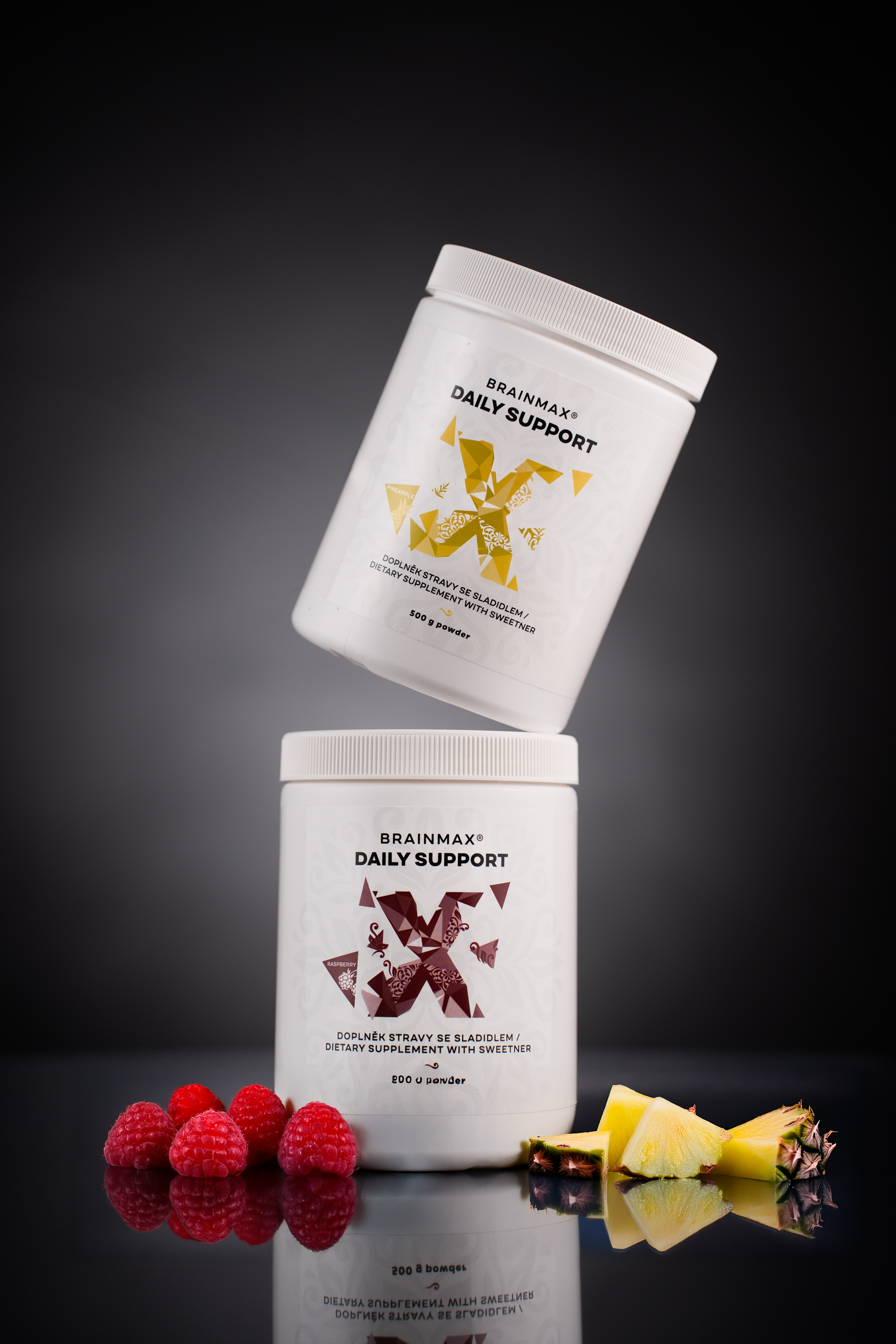 BrainMax Daily Support, malina, 500 g Obrázek