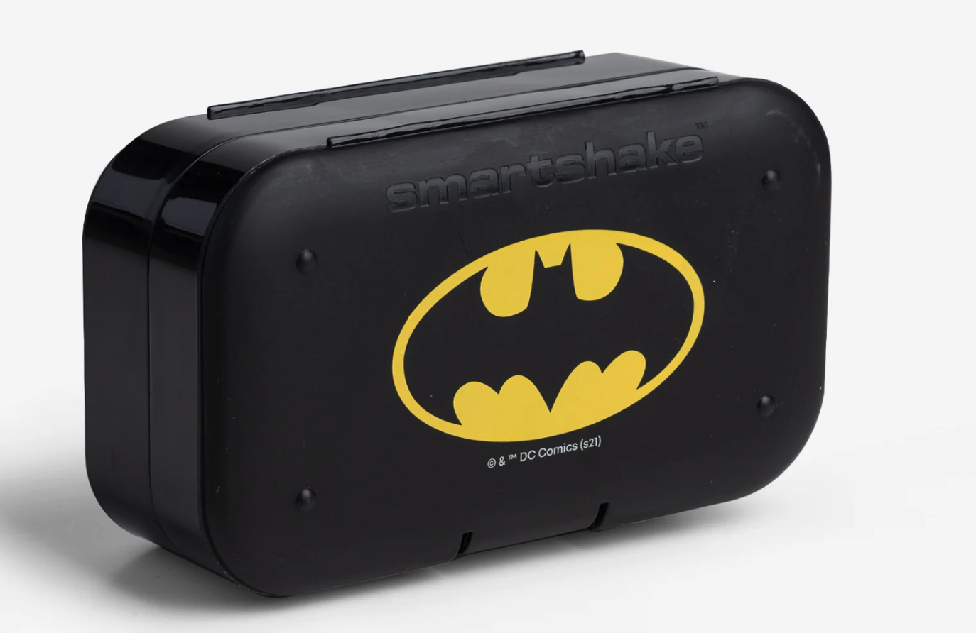 SmartShake Pill Box Organizer, set dvou zásobníků na kapsle, černý s motivem Batman Obrázek