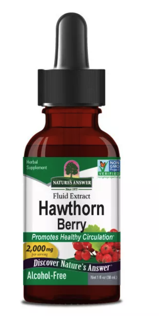 Nature's Answer Hawthorn Berry Fluid Extract, Hloh, extrakt, 2000 mg, 30 ml Obrázek