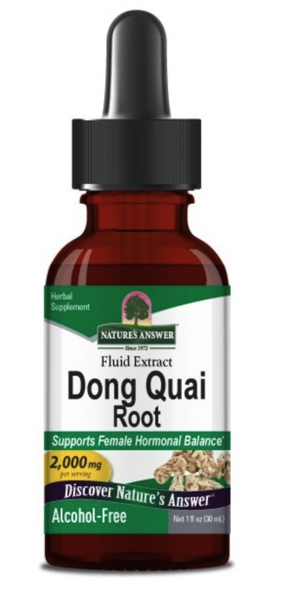 Nature's Answer Dong Quai Root Fluid Extract, Andělika čínská, extrakt, 2000 mg, 30 ml Obrázek