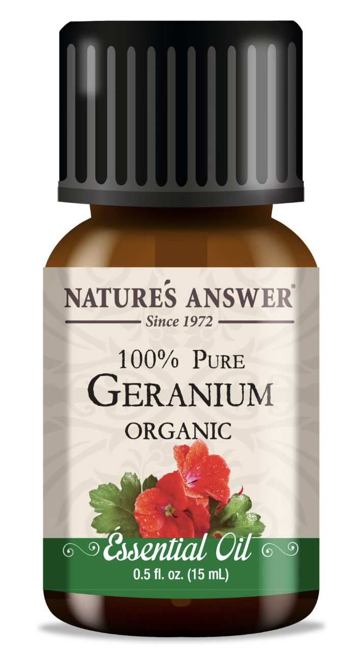 Nature's Answer Geranium Essential Oil, Gerániový esenciální olej, BIO, 15 ml Obrázek