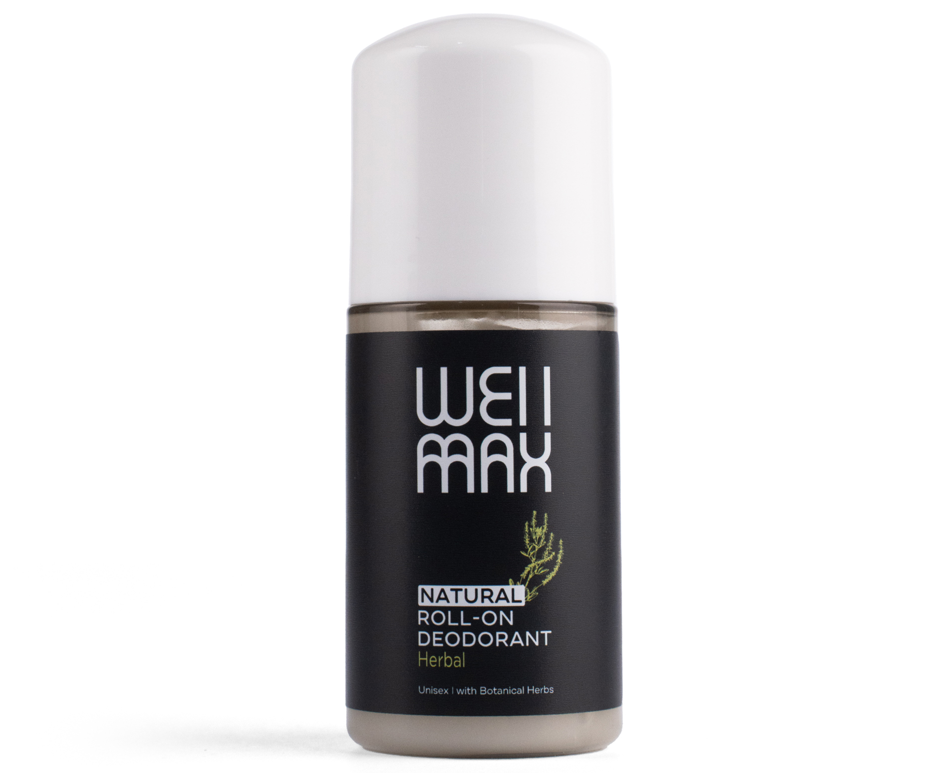 WellMax Natural Roll-on Deodorant, přírodní kuličkový deodorant, unisex, bylinkový, 50 ml Obrázek