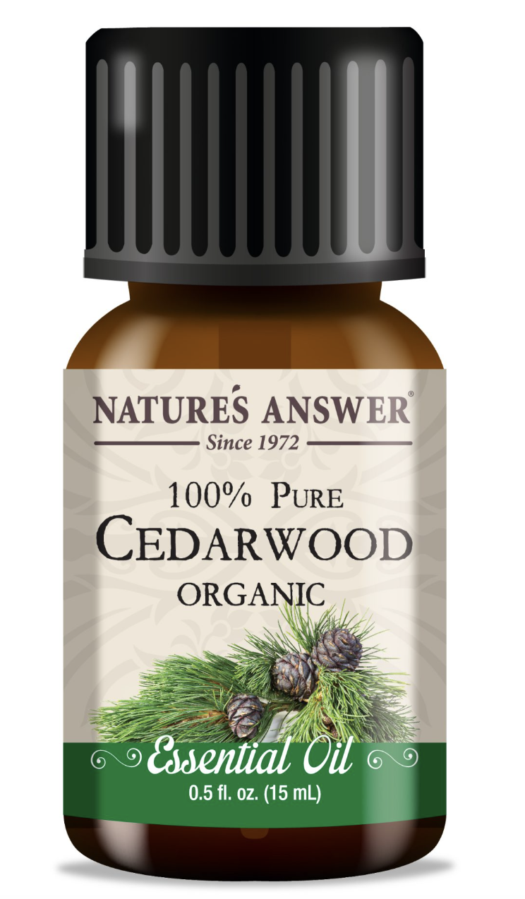 Nature's Answer Cedarwood Essential Oil, Cedrové dřevo, esenciální olej, BIO, 15 ml