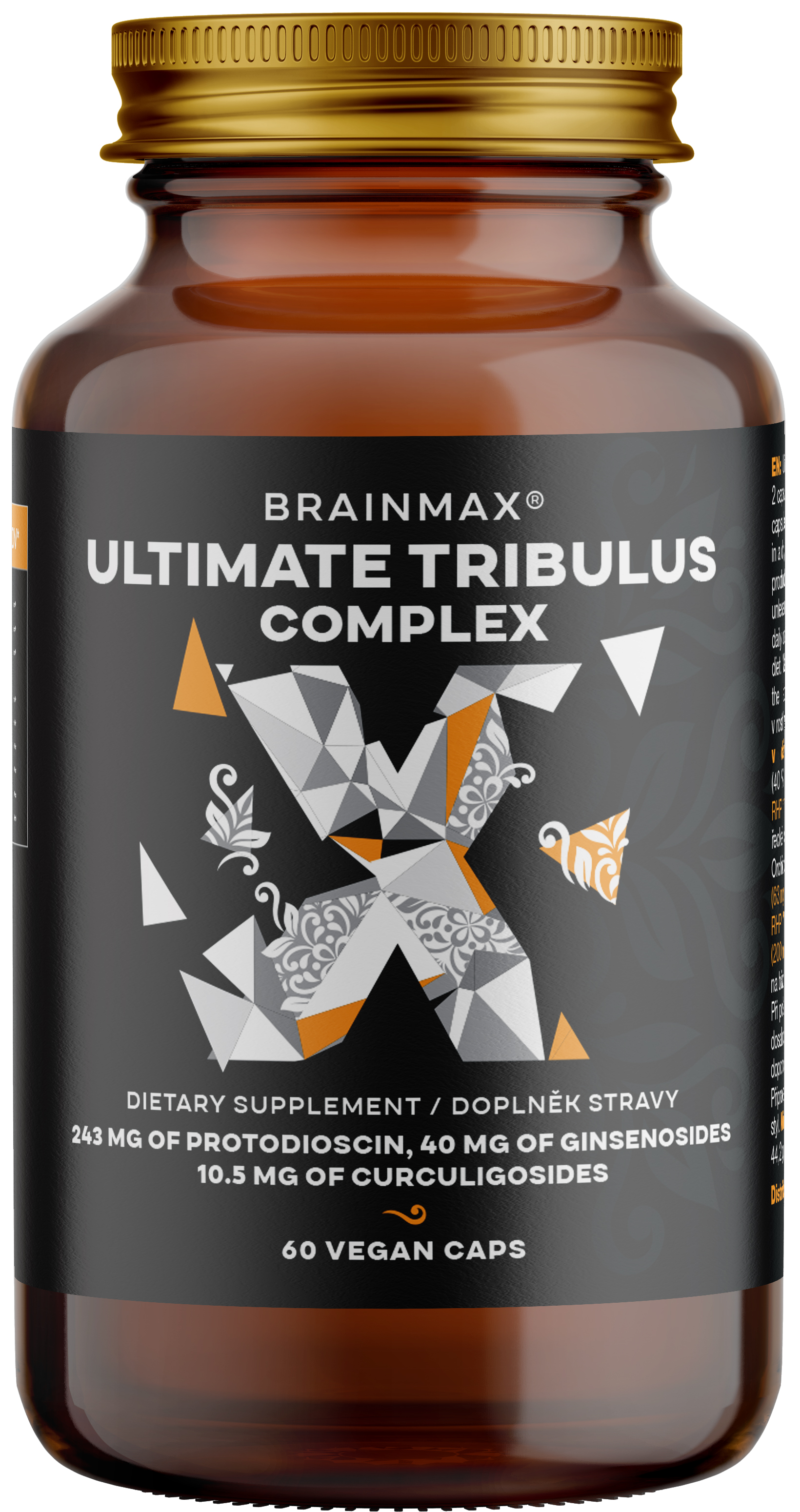 BrainMax Ultimate Tribulus Complex, 60 rostlinných kapslí Obrázek