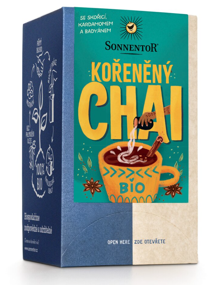 Sonnentor - Chai kořeněný, porcovaný čaj, BIO, 18 ks Obrázek