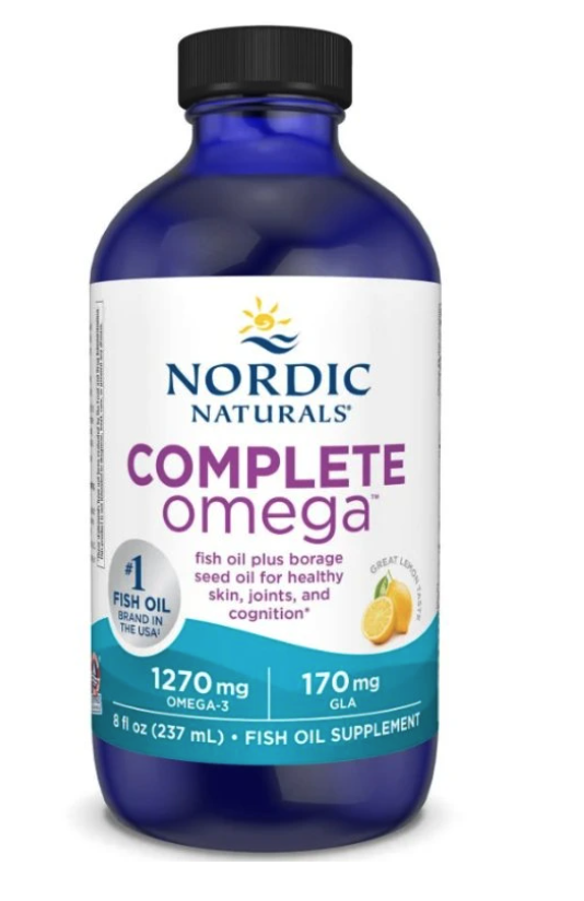 Nordic Naturals Complete Omega Liquid, tekutý rybí olej, 1270 mg, citron, 237 ml Obrázek