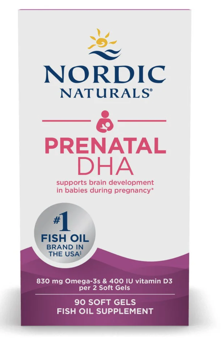 Nordic Naturals Prenatal DHA Fish Oil, olej rybi dla kobiet w ciąży, 90 kapsułek miękkich