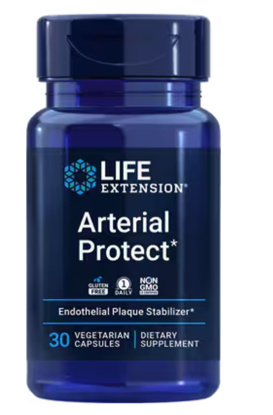 Life Extension Arterial Protect, zdrowie naczyń krwionośnych, ekstrakt, 30 kapsułek roślinnych