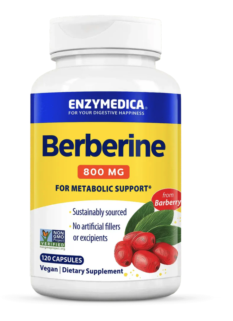 Enzymedica Berberyna, 800 mg, 120 kapsułek