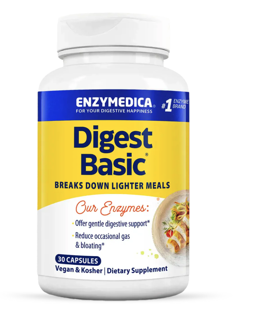 Enzymedica Digest Basic, Enzymy trawienne, 30 kapsułek
