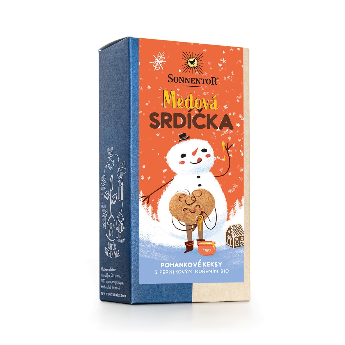 Sonnentor Keksy Medová srdíčka, BIO, 100 g