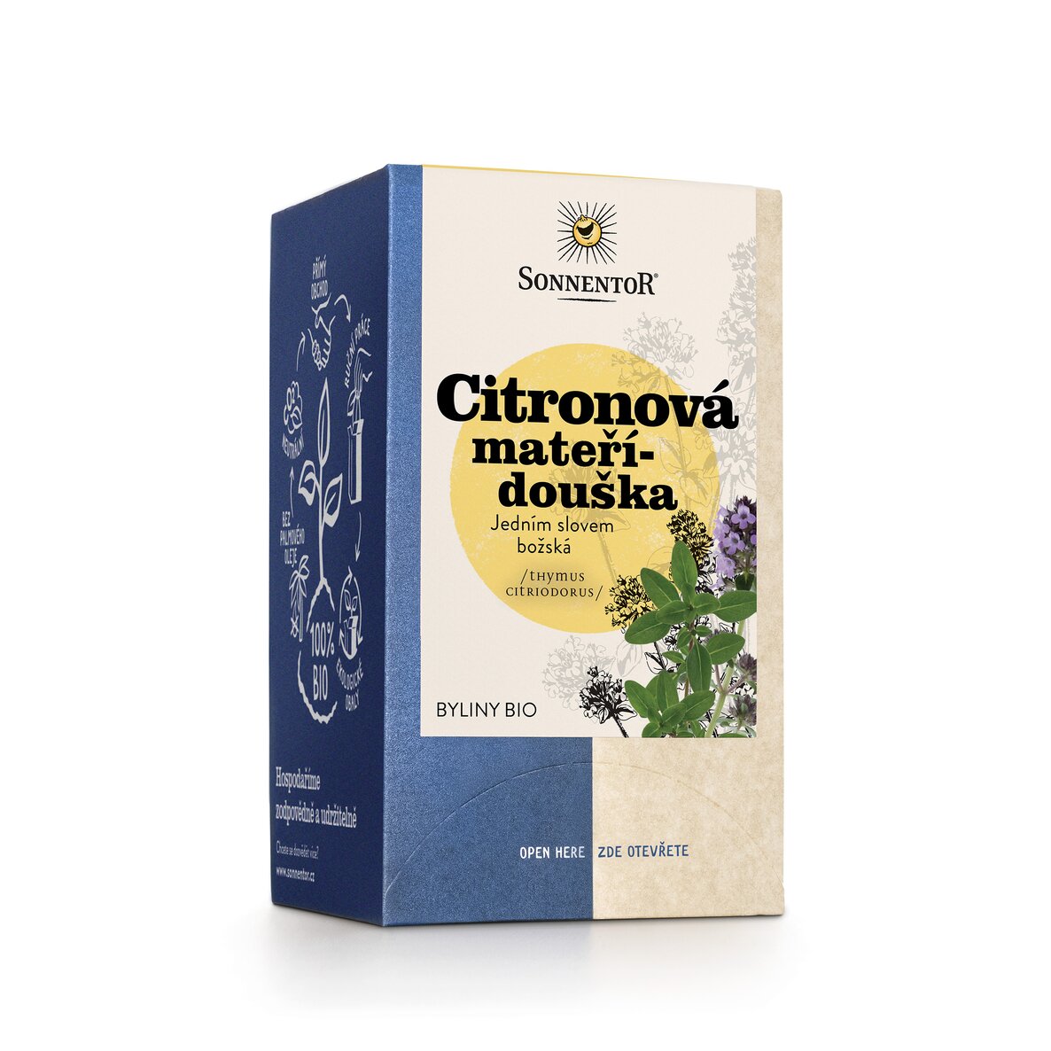 Sonnentor - Citronová mateřídouška, porcovaný čaj, BIO, 18 ks