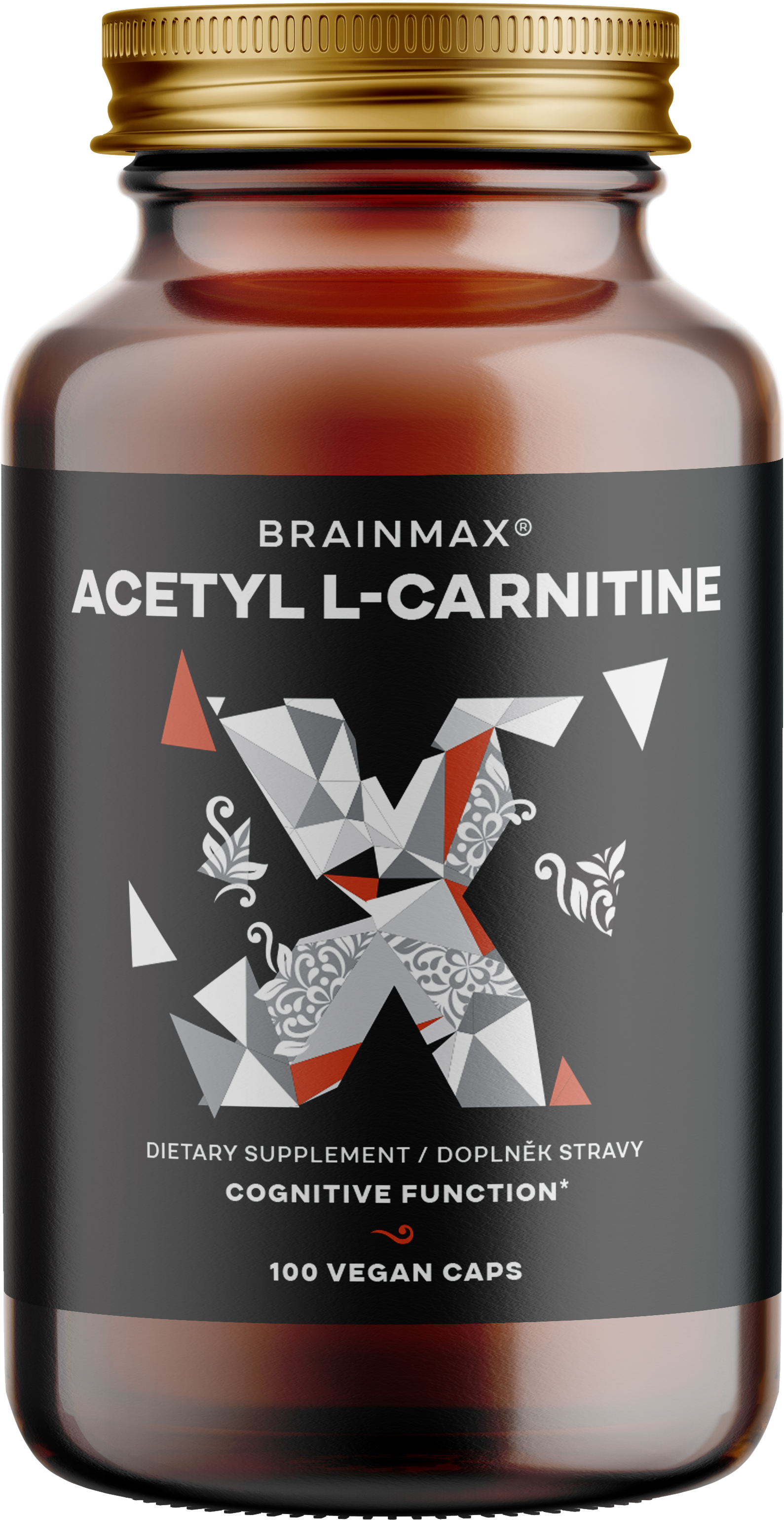 Levně BrainMax Acetyl L-Carnitine, 500 mg, 100 rostlinných kapslí Kombinace Acetyl L-Carnitinu a extraktu z Ginkgo Biloby, 100 dávek, doplněk stravy