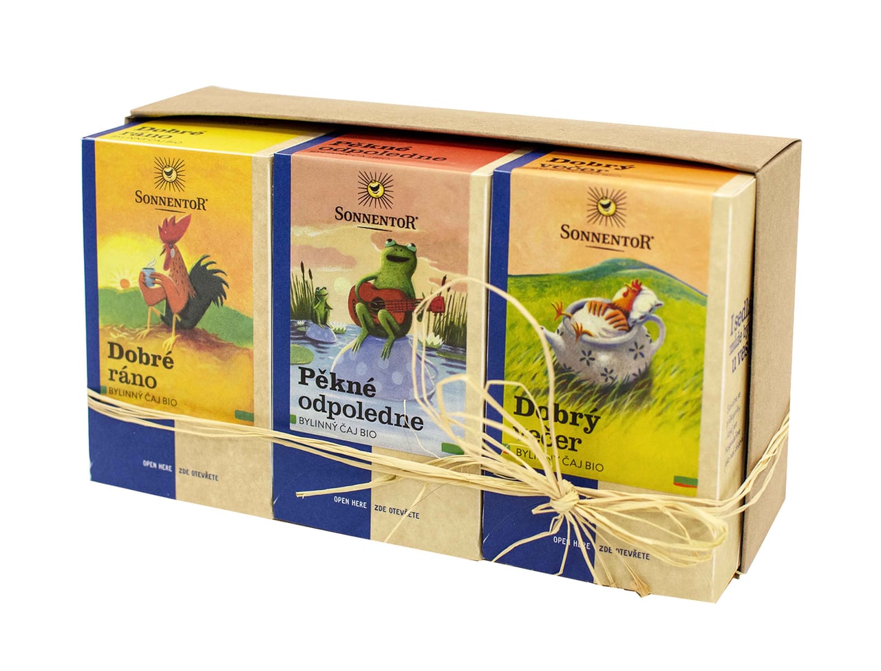 Sonnentor Dárkové balení 3 čajů – Hezký den BIO Obrázek