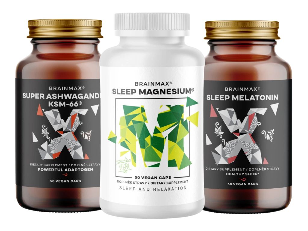BrainMax Spánek malé balení Doplňky stravy pro synergickou podporu spánku v malém balení