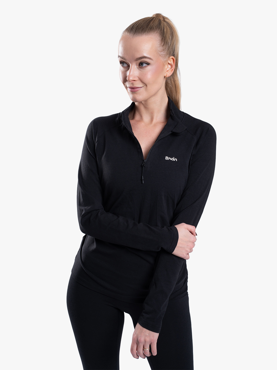 Brain unisex funkční tričko, černé Velikost: XS