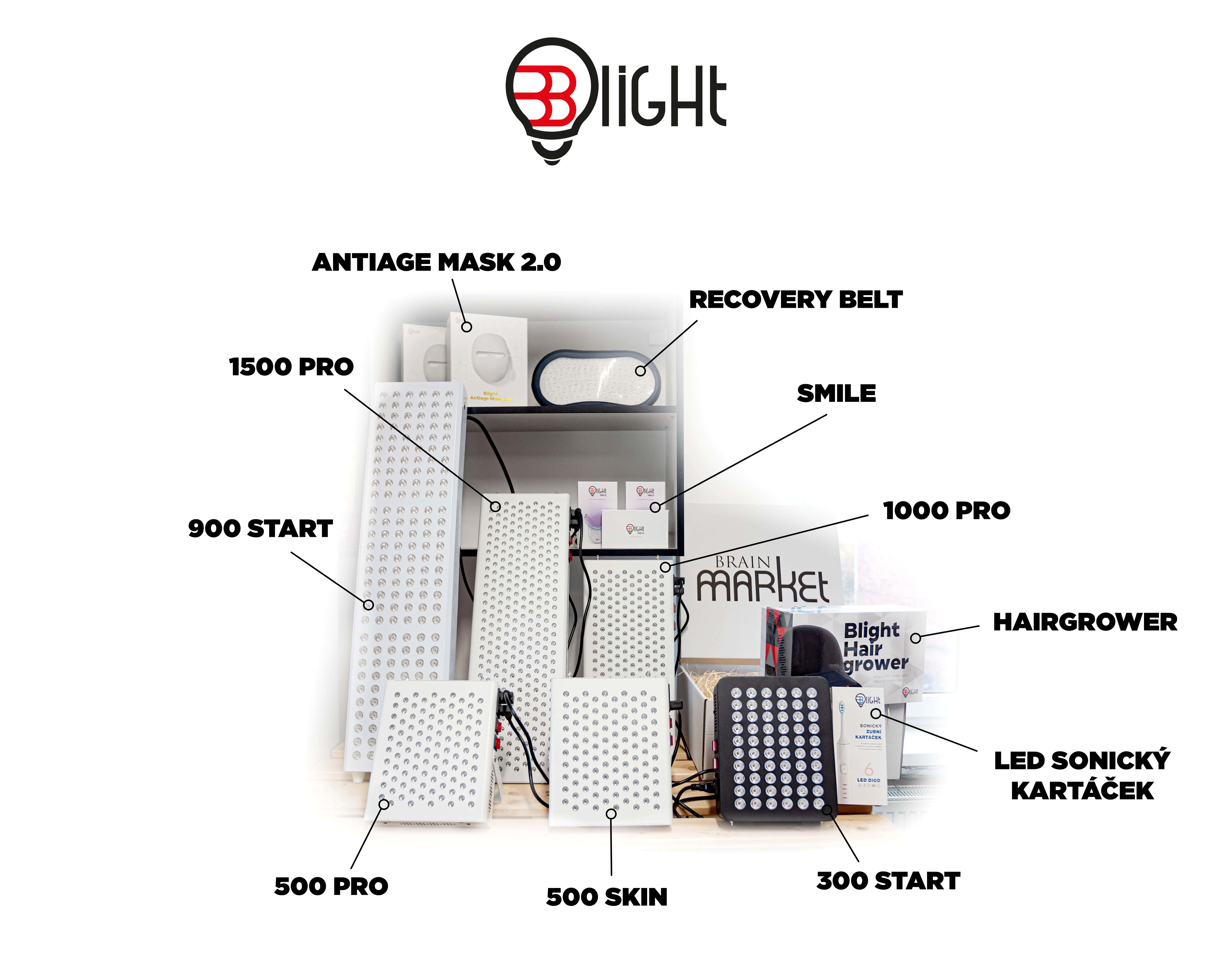 Blight Red light panel BrainLight 300 START, NO FLICKER Obrázek