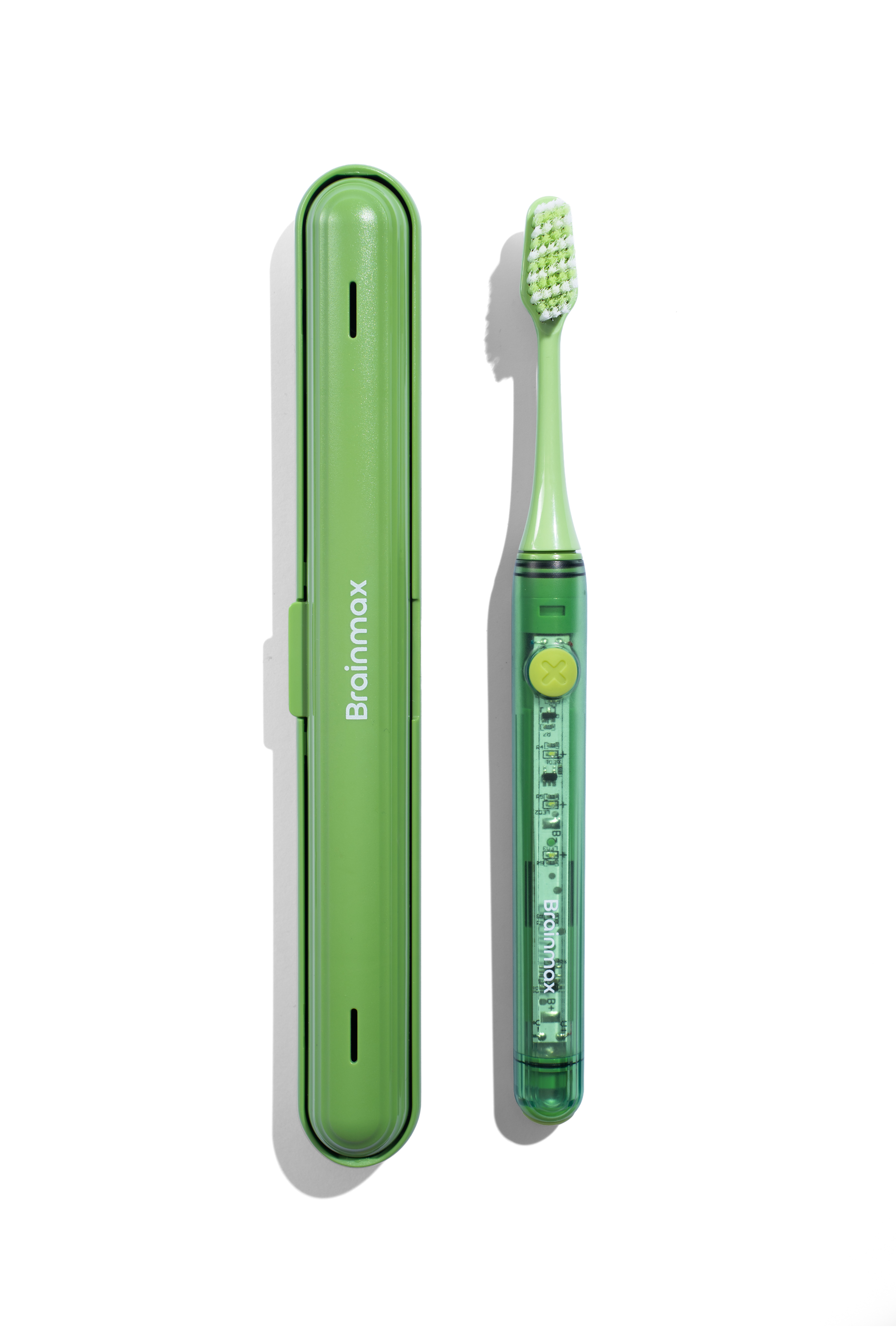 Levně BrainMax Elektrický zubní kartáček s držákem a pouzdrem Tichý a voděodolný, 3 režimy čištění