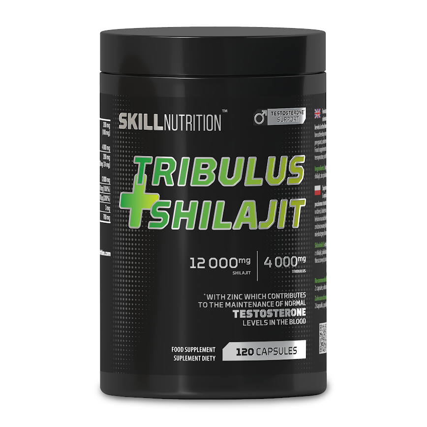 Skill Nutrition Tribulus + Shilajit, 120 kapslí
