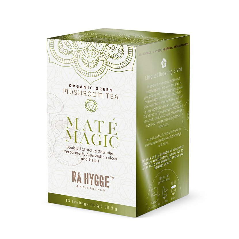 Ra Hygge Yerba Maté Magic s Shiitake, porcovaný, BIO, 16 ks